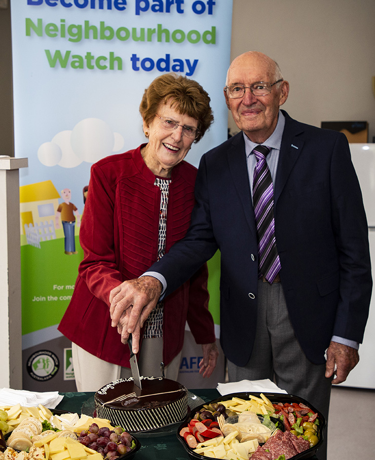Margaret and Mick Dando, winners of the Good Neighbour Award 2019